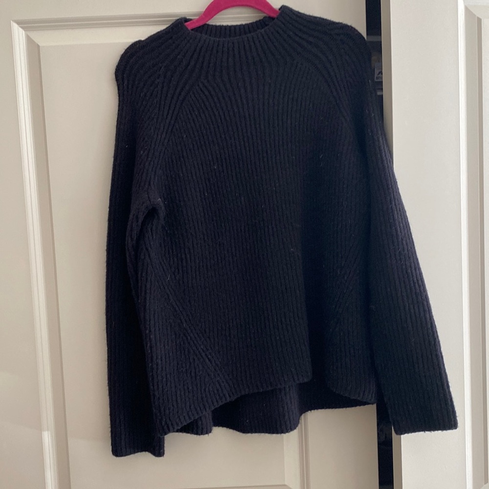 Madewell mockneck black sweater
